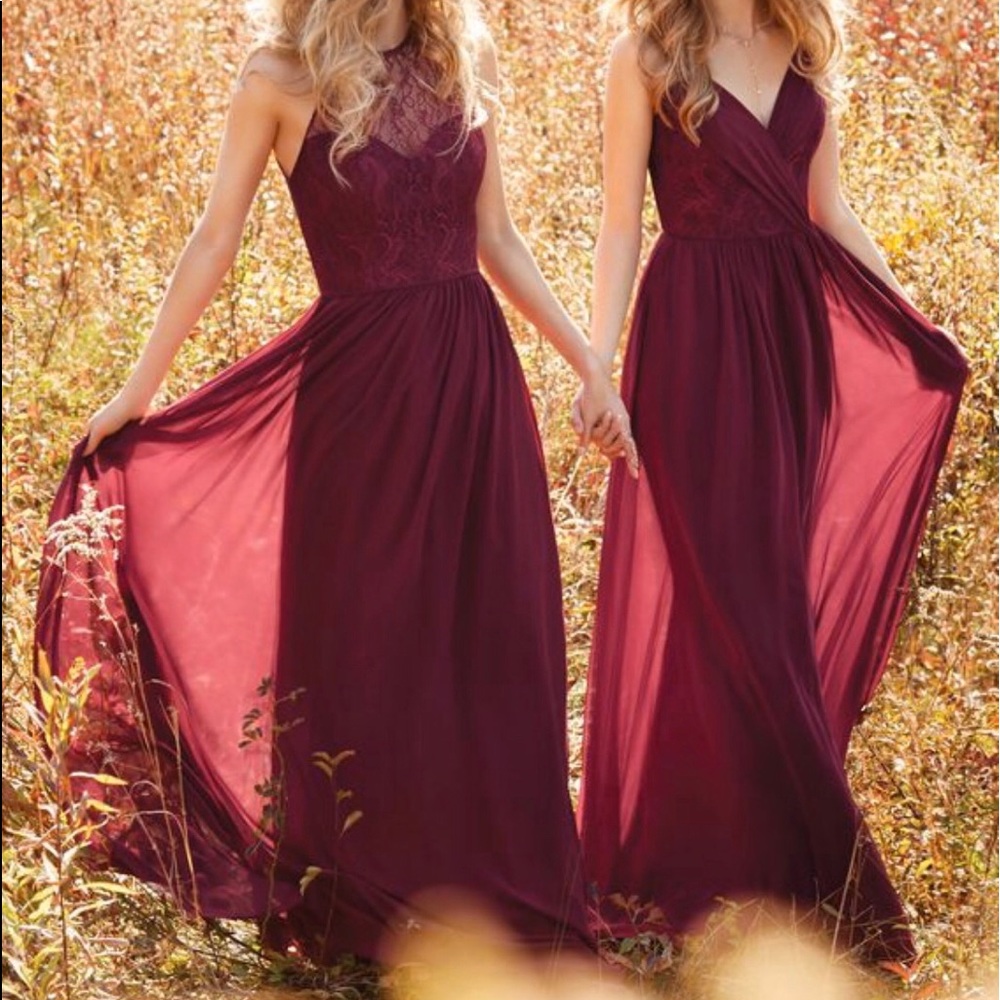 Burgundy formal dress
